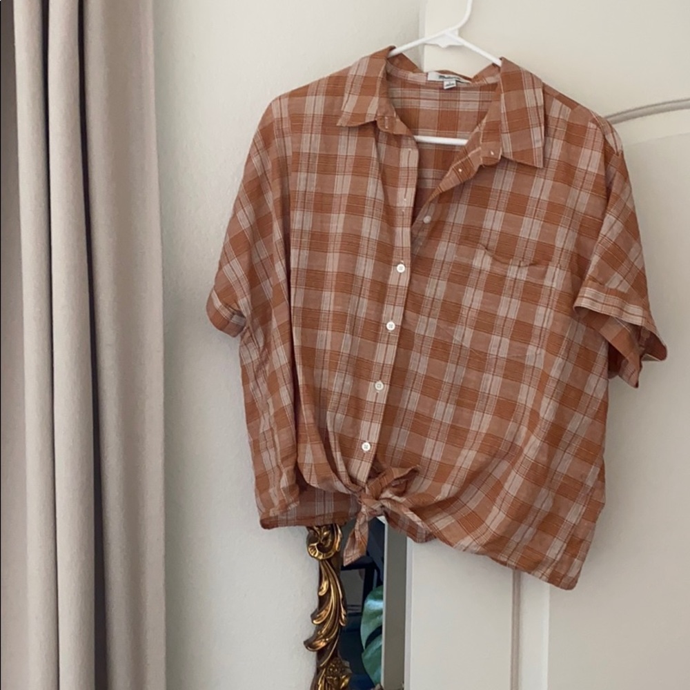 Madewell front tie top
